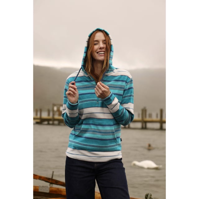 100% Polyester. Fabric: Microfleece. Design: Logo, Stripe. Hood Features: Drawcord, Sew-On. Neckline: Hooded. Sleeve-Type: Long-Sleeved. Pockets: 1 Kangaroo Pocket. Fastening: Pull Over, Quarter Zip. 8 UK: 33 in. 10 UK: 135 in. 12 UK: 37 in. 14 UK: 39 in. 20 UK: 45.5 in. 22 UK: 47.5 in. 18 UK: 44 in. 16 UK: 41 in.