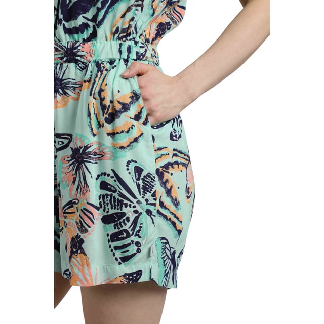 100% LivaEco Viscose. Design: Logo, Printed. Pockets: 2 Slip Pockets. Waistline: Drawstring. Sleeve-Type: Sleeveless. Neckline: V Neck. Fabric Technology: Breathable, Hypoallergenic, Lightweight, Moisture Wicking, Soft. Mock Shell Button. Fastening: Pull-On. Fit: Relaxed Fit. 8 UK: 33 in. 10 UK: 35 in. 12 UK: 37 in. 14 UK: 39 in. 20 UK: 45.5 in. 22 UK: 47.5 in. 18 UK: 44 in. 16 UK: 41 in.