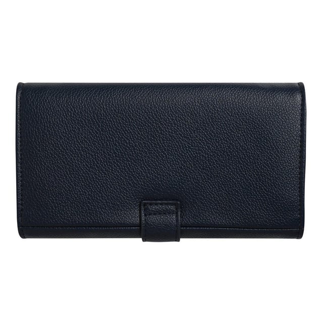 100% Polyurethane. Fabric: Faux Leather. Design: Embossed, Logo. Compartments: Card Slot, Note. Pockets: Zip, 1 Coin Pocket. Fastening: Popper.