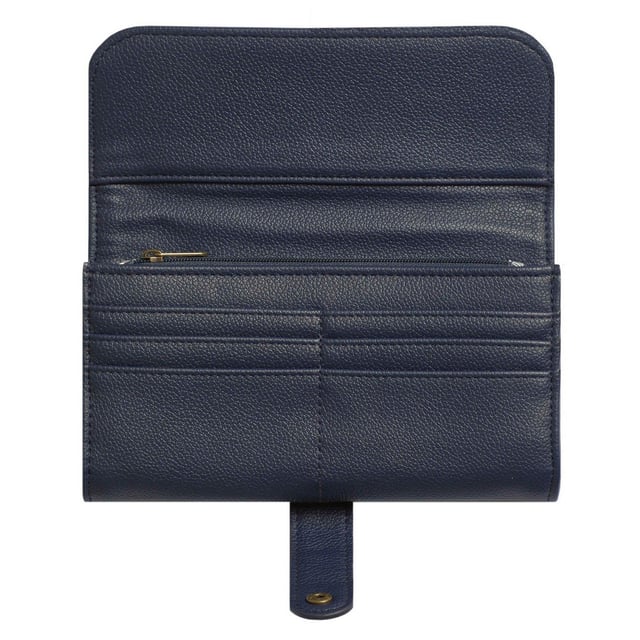 100% Polyurethane. Fabric: Faux Leather. Design: Embossed, Logo. Compartments: Card Slot, Note. Pockets: Zip, 1 Coin Pocket. Fastening: Popper.