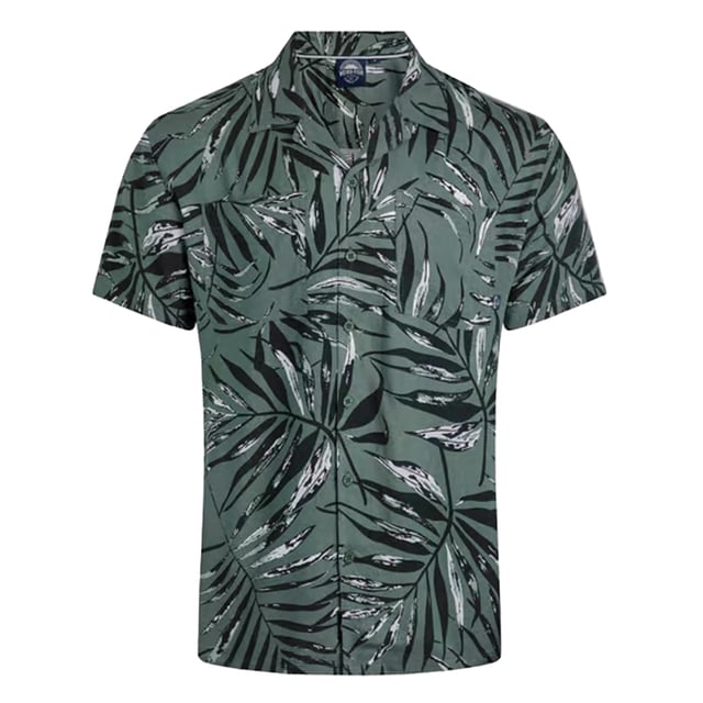 100% Eco Liva Viskose. Gewebetechnik: Atmungsaktiv, Leicht, Schnell trocknend. Gewebe: Weiche Haptik. Design: Rundum bedruckt, Hawaiisch. Seitenschlitz. Taschenart: 1 Brusttasche. Kubanischer Kragen. Kurzärmlig. S: 93,98 cm. M: 102 cm. L: 109 cm. XL: 116,84 cm. XXL: 124,46 cm. 3XL: 132 cm. 4XL: 139,7 cm. 5XL: 147 cm.