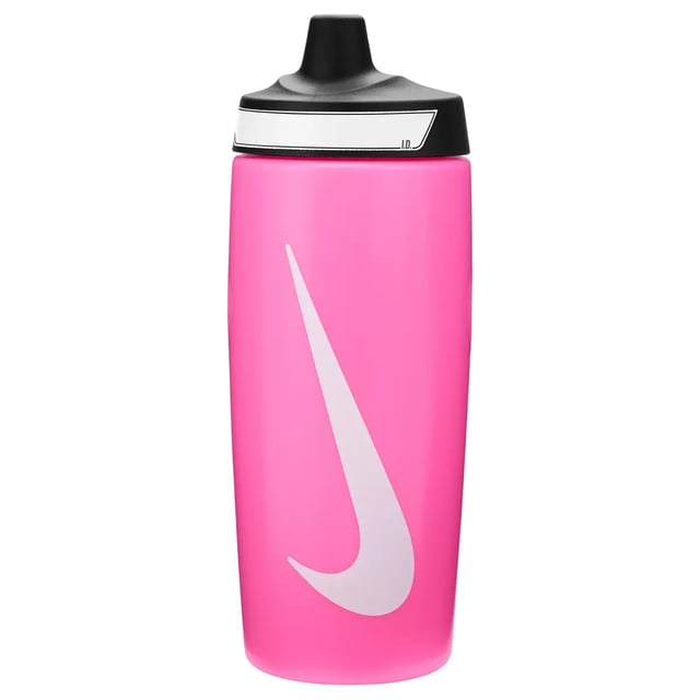 76% Polyethylene, 23% Polypropylene, 1% Silicone. Material: Plastic. BPA Free, Durable, Lightweight. Height: 19.5cm. Grip, Screw Top Lid, Spout Cap, Squeezable, Streamlined Shape. Design: Plain, Swoosh. Capacity: 532ml. Please Note: Wash Before First Use.