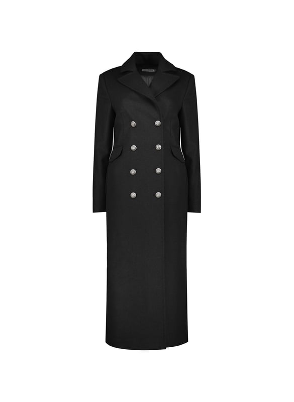 Description
A beautifully-cut coat will elevate any outfit. Inge is one of our most sophisticated styles, with military-inspired epaulettes and naval-style buttons. Devastatingly elegant, it is made from a recycled wool blend and cut for a longer length to keep you wrapped up in style. Enjoy year after year!

Crafted in a recycled wool blend
Fully lined
Flap pockets accessed from the sides
Long length
Tailored fit


Sustainable Attributes:
 Made in Europe  Low impact  Low Water Use  Mulesing free    Recycled Fibres  Ethically made   Low Carbon 

Details
Model is 5'10 (177cm) and is wearing a UK 1055% Recycled Wool, 30% Recycled Polyester, 10% Recycled Acrylic, 5% OFDry Clean OnlyProduct code: OT40079-BLK Back shoulder at neck to hem - 120cm (47 1/4") Sleeve length - 61cm (24")