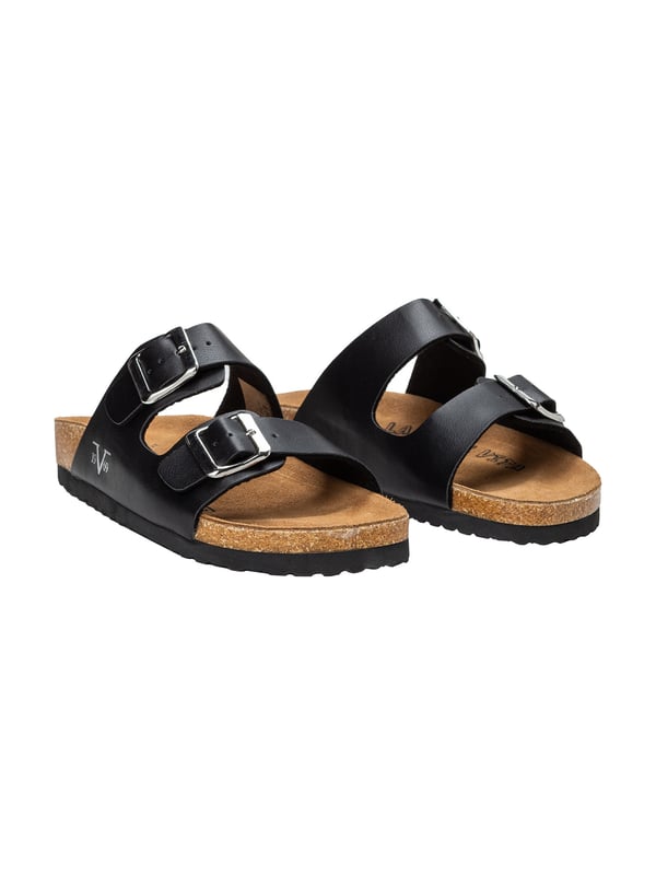 19v69 ITALIA Damen-Sandalen SASSARI bringen mit ihrem Allover-Logo und komfortablem Fußbett stylischen Komfort in deinen Sommer. Der doppelte Riemenverschluss sorgt für optimalen Halt – perfekt für warme Tage mit modischem Anspruch.