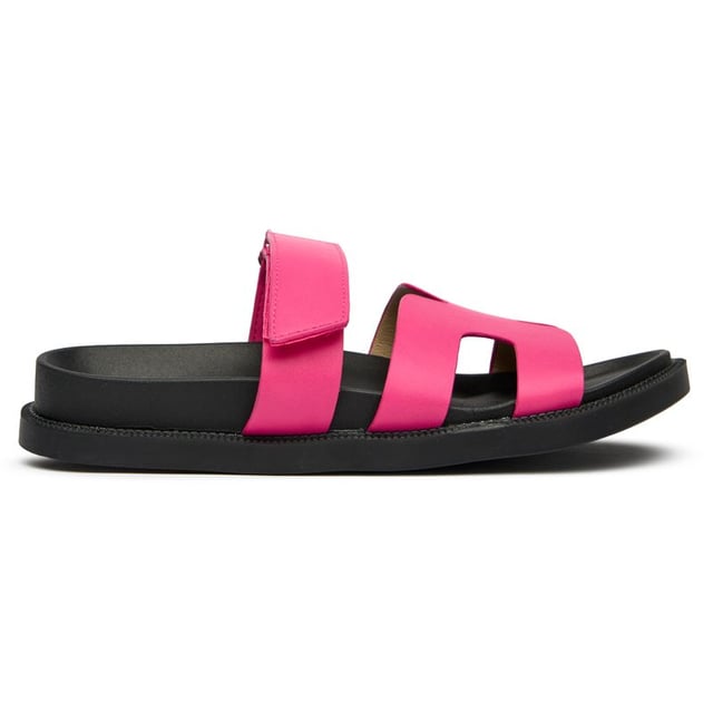 Roze Solesister Hope-sandalen voor dames, gemaakt van synthetisch materiaal en een synthetische zool. Voorzien van klittenbandsluiting aan de bovenkant voor een goede pasvorm en een synthetische voering en binnenzool.
