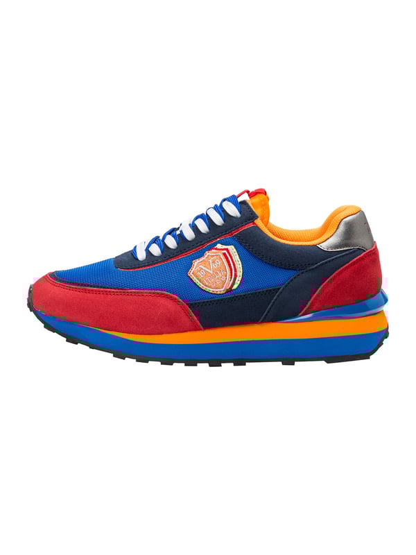 19v69 ITALIA herensneaker SATORIO maakt indruk met zijn opvallende kleurenmix en sportieve retro-design. Hoogwaardige materialen en een stevige constructie zorgen voor comfort en stijl - ideaal voor casual streetwear-looks.