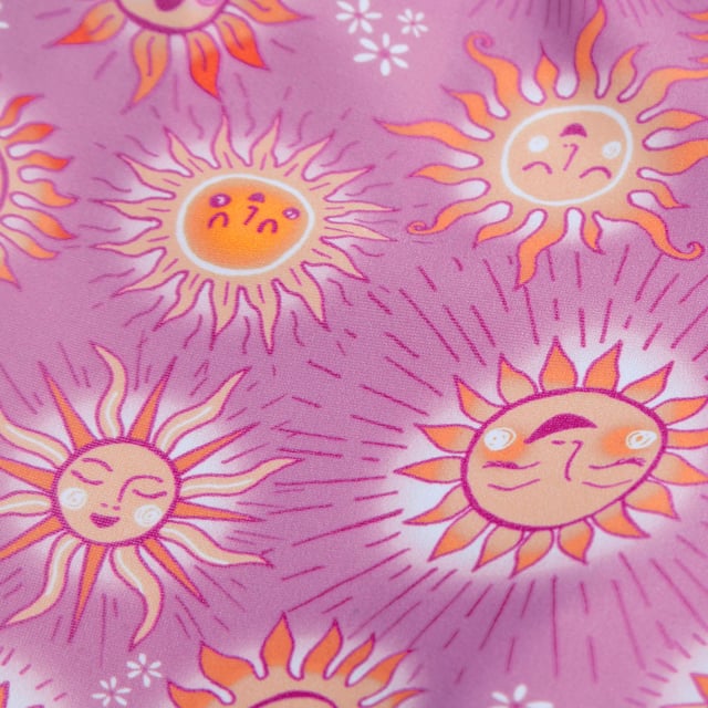 Radiate sunny positivity with our Water Explorers range. Featuring a collection of beaming sun characters this Short Sleeve Rash Top Set appeals to your little one’s sense of fun and includes a matching top andshorts. The pull-on rash top provides coverage for their shoulders  tummy and back and includes UVprotective fabric of UPF40+ for sun protection in and out of the water. Soft and stretchy  it’s made fromEndurance10 fabric  which contains CREORA® HighClo™ for a fit that stays like new for longerFeatures• Pull-on sun top - provides sun protection for the shoulders and tummy• Sold as a set with matching short• Higher chlorine resistance than standard swimwear fabrics - fits like new for longer with CREORA®HighClo™• Shape Retention - fabric stretches so you can enjoy your swim without feeling restricted
