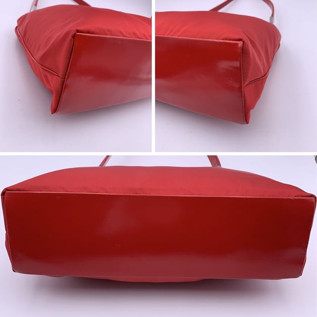 Empfohlener Verkaufspreis
Markante, lässige und unverkennbare Prada-Tasche – diese Vintage-Hobo-Schultertasche fängt die Essenz des Minimalismus der frühen 2000er-Jahre mit einem Hauch von sattem Rot ein. Gefertigt aus dem markentypischen Tessuto-Nylon-Canvas ist sie leicht und dennoch luxuriös, abgerundet durch einen eleganten Schultergurt aus echtem Leder und silberfarbene Metallteile, die für den perfekten Glanz sorgen. Die klassische Hobo-Silhouette wird durch einen oberen Reißverschluss gesichert, der ein leuchtend rotes Canvas-Futter und eine praktische seitliche Reißverschlusstasche freigibt. Im Inneren zeugt das Etikett „Prada Milano – Made in Italy“ von ihrer Tradition und der beständigen italienischen Handwerkskunst. Ein zeitloses Basic mit sportlich-schickem Flair – diese Prada Hobo ist für alle gemacht, die ihre Mode funktional und dennoch kantig mögen. Zustandsbewertung: A – AUSGEZEICHNET. Zustandsdetails: Wenig getragen. Bitte sehen Sie sich die Fotos sorgfältig an und fragen Sie nach, wenn Sie weitere Details benötigen oder Zweifel haben. Maße (cm): Tiefe: 10,2 Höhe: 22,9 Länge: 34,3 Weitere Details: Staubbeutel? Nein Schlüssel? Nein Box? Nein Maße: Breite: 102 mm Länge: 343 mm Höhe: 229 mm
