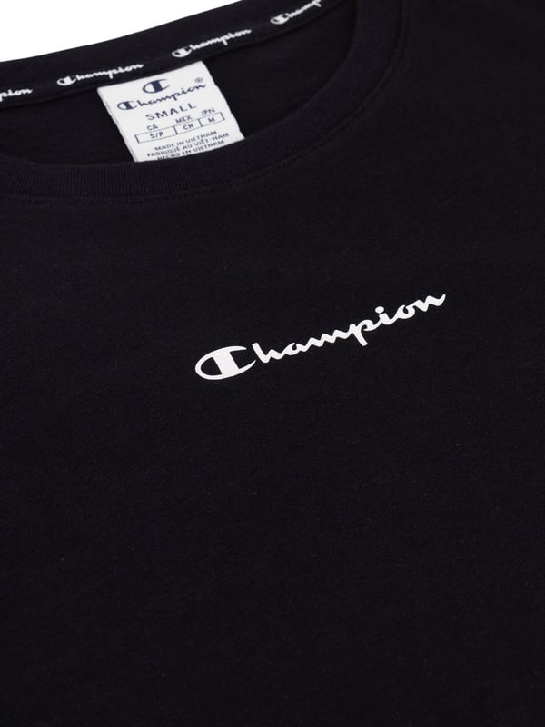 Glamoureus en vrouwelijk met een sportieve toets: kort T-shirt met ronde hals en jacquard-logo band van lichte katoen jersey.