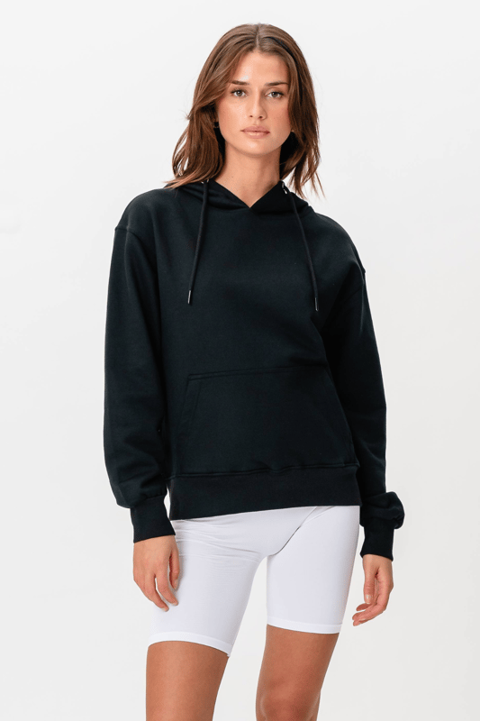 Descubre comodidad y estilo con nuestra sudadera con capucha Heavy - Negra, especialmente diseñada para mujeres. Esta sudadera con capucha combina looks atemporales con una alta funcionalidad, perfecta para cualquier ocasión. Fabricada con 80% algodón y 20% poliéster, ofrece un ajuste cómodo y una durabilidad duradera. Ideal para quienes valoran tanto la moda como la comodidad en su armario. Ya sea que estés afuera o adentro, esta sudadera con capucha se convertirá en una pieza indispensable en tu colección.