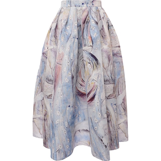 Alexander McQueen Women's Pleated Printed Midi SkirtMulti
A colorful pleated midi skirt made from lightweight faille with printed design.