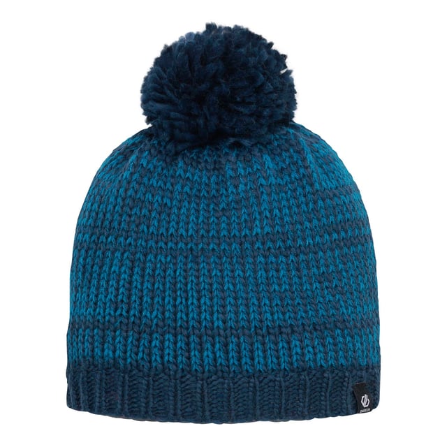 Dare 2b Juniors Imagination II Beanie. Stay cosy on winter adventures. The recycled acrylic knit provides a soft, durable and stylish finish. The beanie comes with a warm jersey lining. It's finished with a fun bobble detail. Material: 50% Acrylic, 50% Polyester (Recycled). Ref: DKC3311T9.