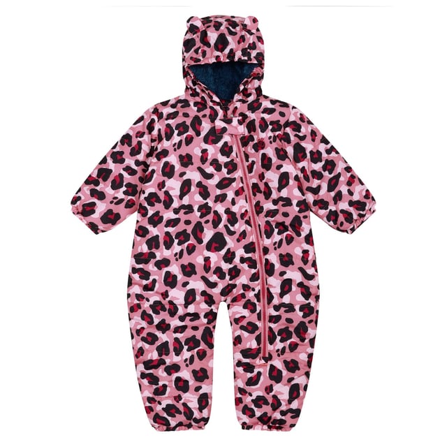 Dare 2b Infants Bambino II Snowsuit. A snuggly all-in-one snowsuit. Keeps little ones warm and toasty on the slopes. Made from tough-wearing waterproof and breathable, fabric. Soft-touch. Fully lined with high warmth, low bulk fill. Full-length zip for easy on-off. Material: 100% Polyester. Ref: DKP3900W1.