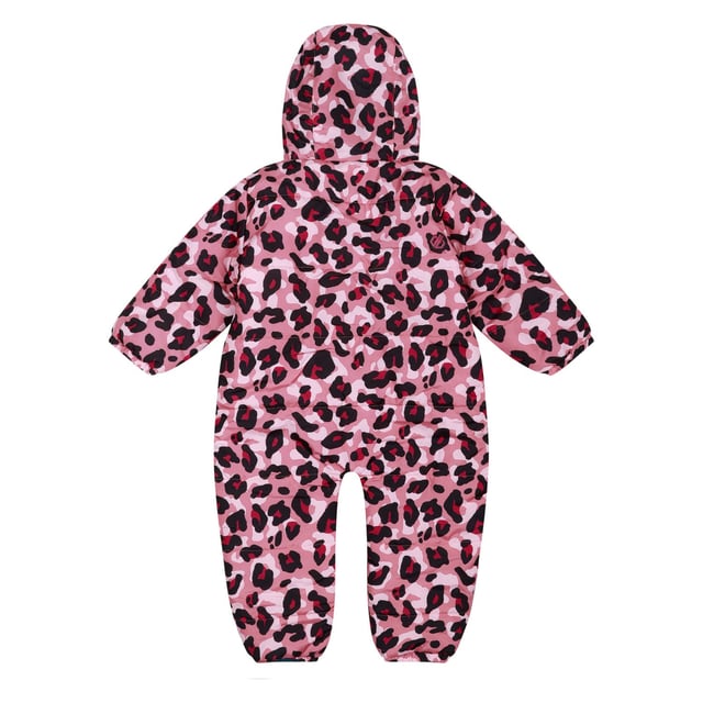 Dare 2b Infants Bambino II Snowsuit. A snuggly all-in-one snowsuit. Keeps little ones warm and toasty on the slopes. Made from tough-wearing waterproof and breathable, fabric. Soft-touch. Fully lined with high warmth, low bulk fill. Full-length zip for easy on-off. Material: 100% Polyester. Ref: DKP3900W1.
