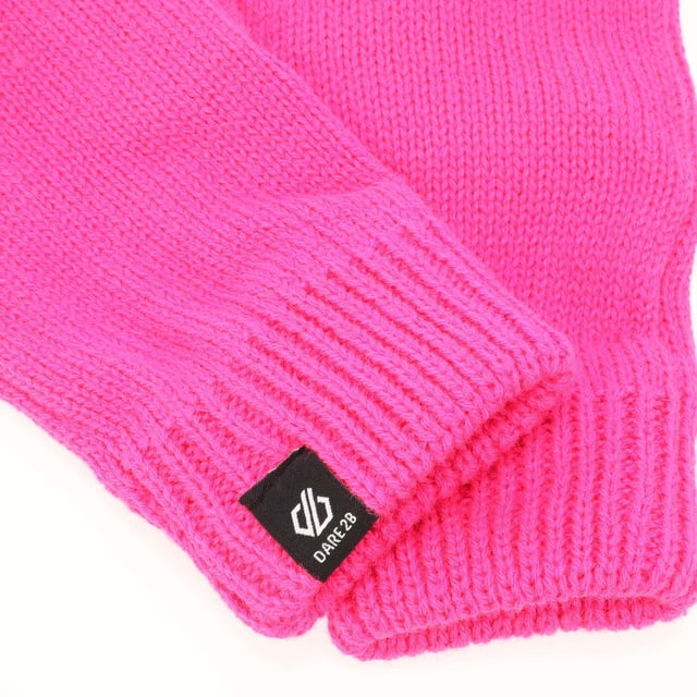 Juniors Dare 2b Brighten Hat and Gloves Set.- Knitted hat and glove set.- Faux fur bobble on hat.- Rib cuffs on gloves.- Recycled acrylic mix knit. Material: 50% Acrylic, 50% Polyester (Recycled). Ref: DKI306U7W.
