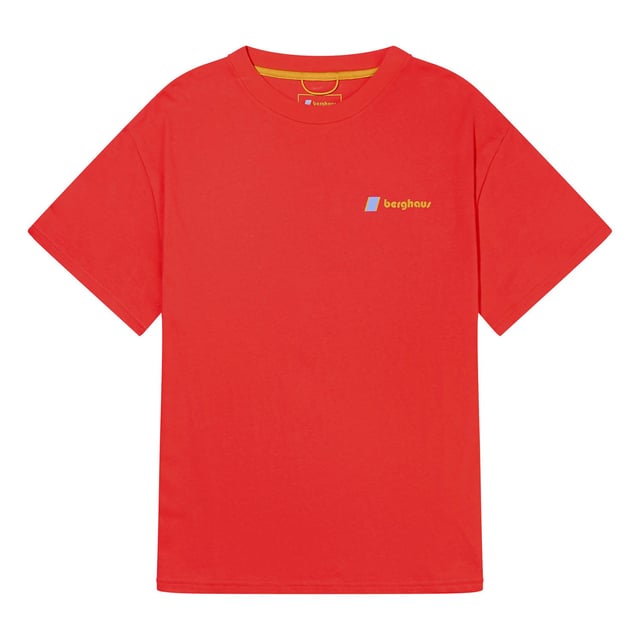 Berghaus Cyclops Unisex T-Shirt. Grab an 100% cotton tee, bearing our Cyclops logo - as featured on the first rucksack ever made with an internal frame. With a retro rainbow wash behind him and the open road ahead, he speaks to the adventurer in all of us. Ref: 4A001922LC8.