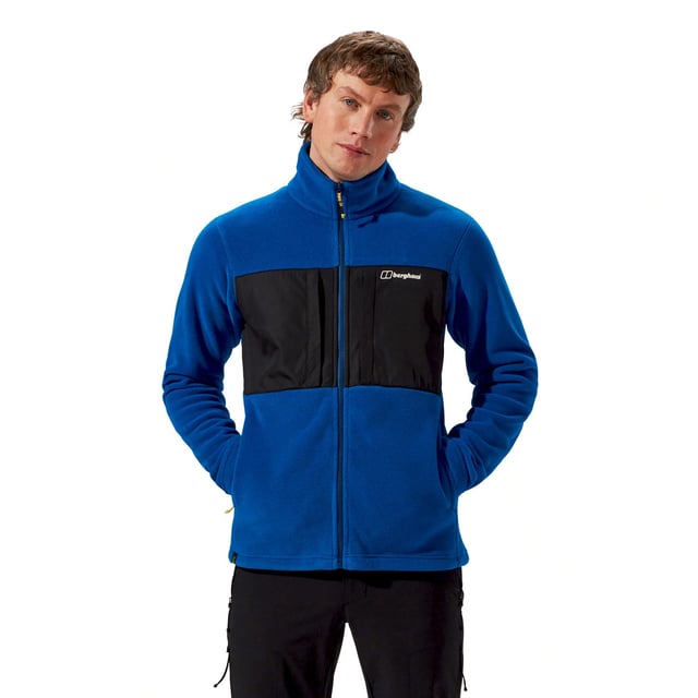Men's Berghaus Prism Guide InterActive Polartec Fleece. Plenty of pockets for those extra bits you end up needing when you’re out and about. We’ve thrown in an InterActive zip and connection points that can be used with any other of our InterActive jackets. Overlay panels across chest for increased durability. Adjustable single hem and a stand up collar for extra warmth. Material: 100% Polyester. Ref: 4A001640KW3.
