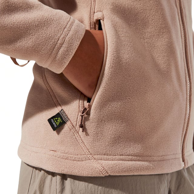 Women's Berghaus Prism InterActive Polartec Fleece. Put changeable weather in its place with our highly insulated, handy mid-layer. Chilly days are no match for Polartec® Classic fleece which has an impressive warmth to weight ratio. Great for powering up hillsides, the highly durable fabric also has a soft hand feel, keeping you comfortable all day long. Great on its own or perfect to zip into any Berghaus outer from the InterActive range, you can add an extra layer with ease when you need it, making this a great choice whatever the weather. Material: 100% Polyester. Ref: 422264KV7.