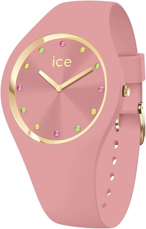 This Ice Watch Ice Cosmos - Quartz Pink Analogue Watch for Women is the perfect timepiece to wear or to gift. It's Pink 37 mm Round case combined with the comfortable Pink Silicone watch band will ensure you enjoy this stunning timepiece without any compromise. Operated by a high quality Quartz movement and water resistant to 10 bars, your watch will keep ticking. This watch with a super soft silicone strap, will add a flash of vibrant style to all your outfits! High quality 19 cm length and 14 mm width Pink Silicone strap with a Buckle Case diameter: 37 mm,case thickness: 8 mm, case colour: Pink and dial colour: Pink