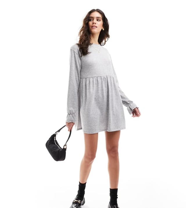 Dresses by Miss Selfridge  Plain design Crew neck Fluted sleeves Regular fitSold By: Asos
