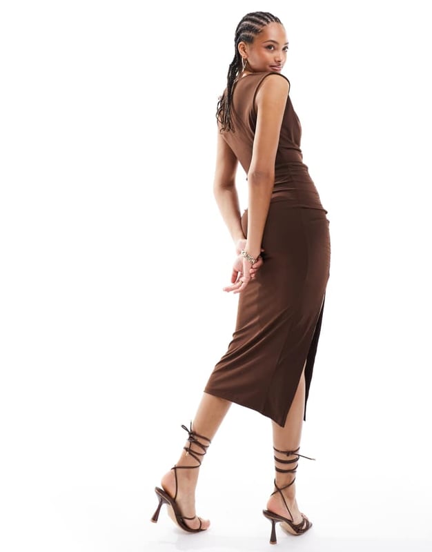 Dresses by JDY Double-tap worthy Cowl neck Ruched design Side split Bodycon fitSold By: Asos