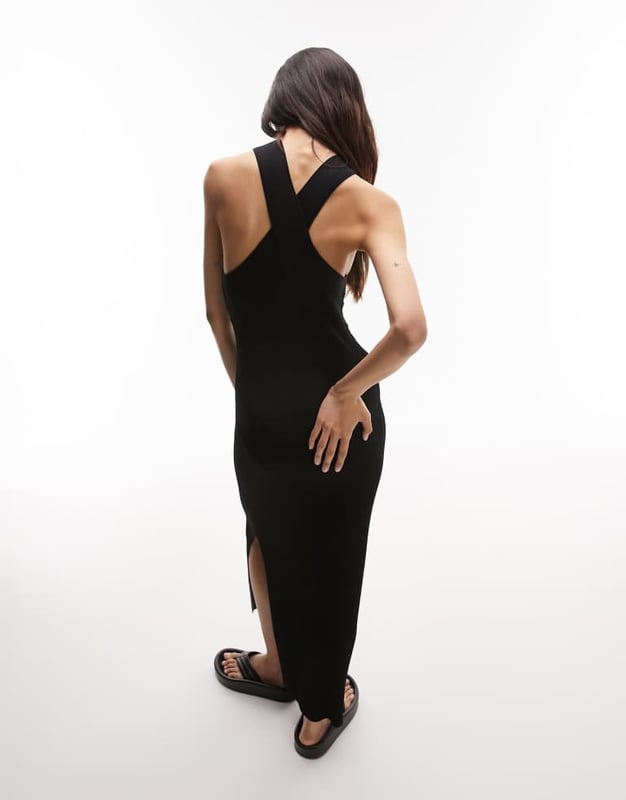Dresses by Topshop Welcome to the next phase of Topshop High neck Cross front Sleeveless style Side split Regular fitSold By: Asos