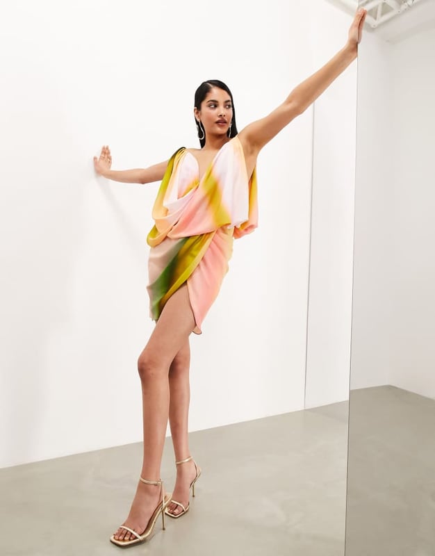 Dresses by ASOS EDITION Am I... the drama? Draped design Plunge neck Sleeveless style Side split Regular fitSold By: Asos