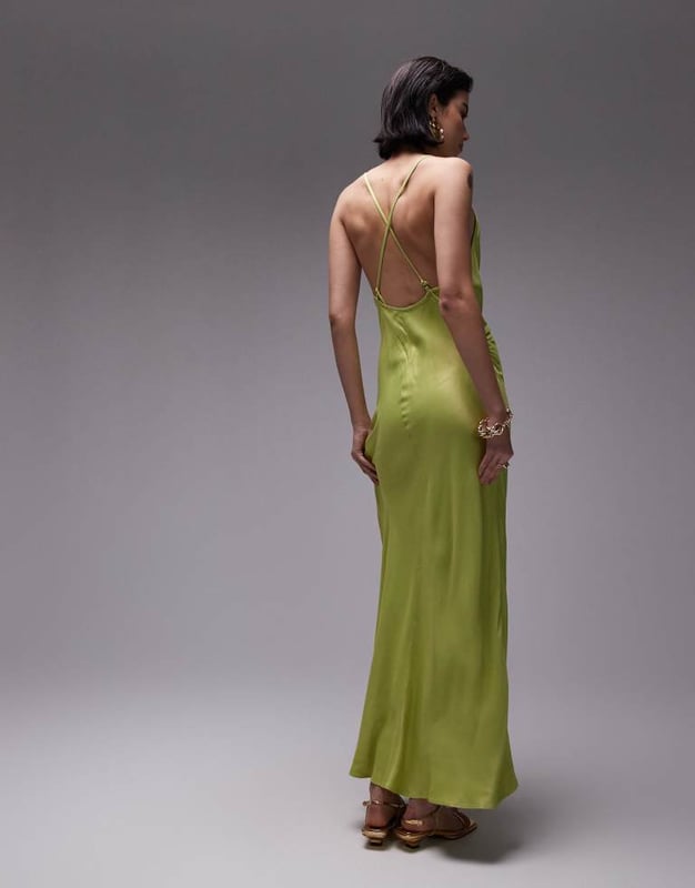 Dresses by Topshop This is Topshop Cowl neck Cross-back straps Low back Regular fitSold By: Asos