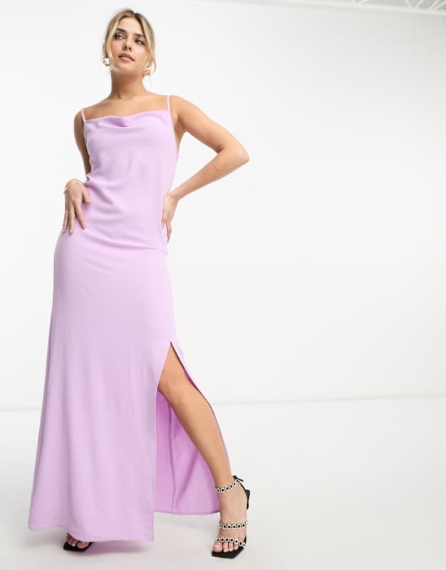 Dresses by Only Do get caught wearing it twice Cowl neck Cross-back straps Low back Slim fitSold By: Asos