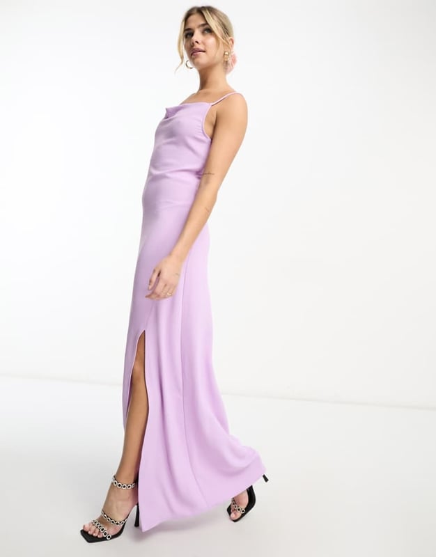 Dresses by Only Do get caught wearing it twice Cowl neck Cross-back straps Low back Slim fitSold By: Asos