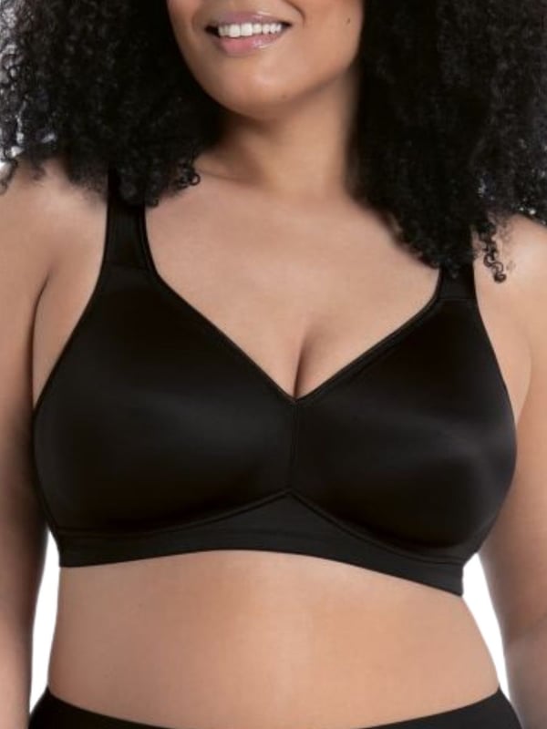 Rosa Faia Twin Moulded Soft Bra. Non-wired soft cup bra with full coverage moulded cups, double layer cup construction and soft microfibre material. This product is recommended for hand wash only.