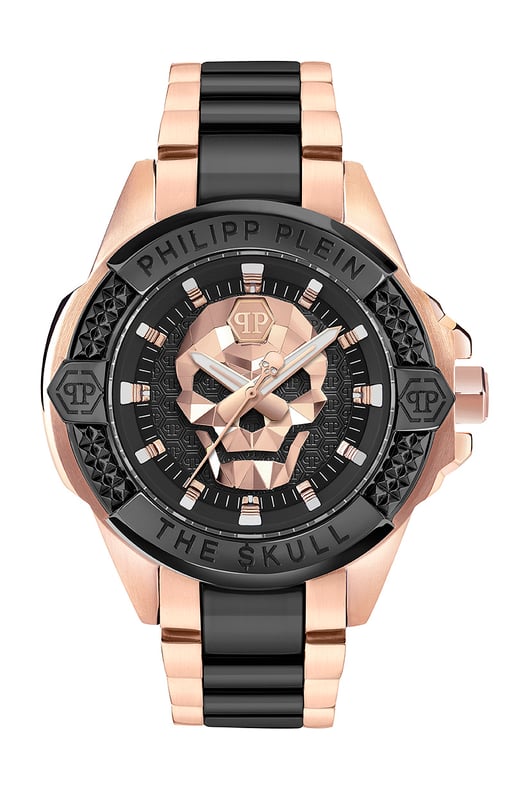 This Philipp Plein The $kull Analogue Watch for Men is the perfect timepiece to wear or to gift. It's Multicolour 44 mm Round case combined with the comfortable Multicolour Stainless steel watch band will ensure you enjoy this stunning timepiece without any compromise. Operated by a high quality Quartz movement and water resistant to 5 bars, your watch will keep ticking. The forever bestseller of the Maison, the $kull comes back onto the scene for SS25, smoking hot. This Analogue watch has a function: Luminous Hands High quality 21 cm length and 22 mm width Multicolour Stainless steel strap with a Deployment clasp Case diameter: 44 mm,case thickness: 14.4 mm, case colour: Multicolour and dial colour: Black