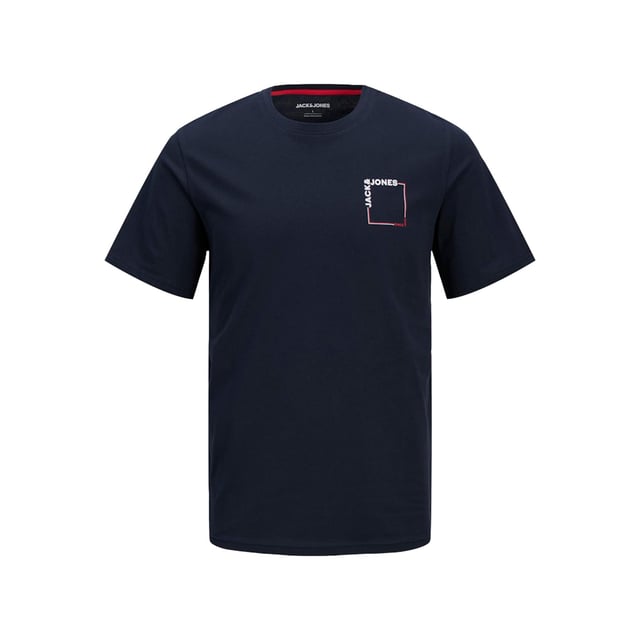 Breathable and soft cotton makes Jack & Jones T-Shirts for Men all-day comfort from casual wear. This multipurpose t-shirt with a normal fit and a sophisticated-lazy style would be used for daily use. Its understated front logo gives it a contemporary fashionable style without being too overdone. Very easy to wear alone or layered with the classic crew neck and short sleeves. Jack and Jones' cotton tee is surely an essential for easygoing comfort and style, whether you wear it most at home on a lazy day or just step out to meet friends casually.