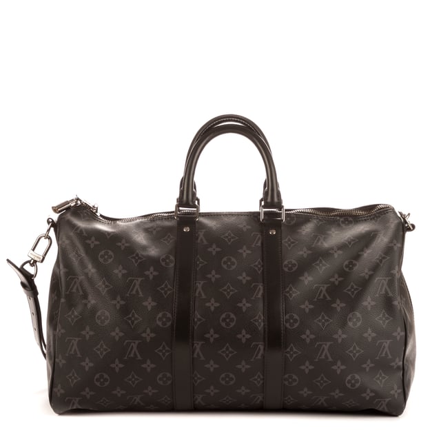 Louis Vuitton Bolsas Keepall Bandouliere 45 Bolsa de viaje en Grafito Lona recubierta y Plata hardware. El producto está en en Perfectas Condiciones (AA).
  Dimensiones: 45x27x20 cm 
  Accesorios incluidos: Cadenas; Key; Strap
    
  BrandCo Paris encuentra artículos raros y en las mejores condiciones a precios increíbles. ¡Vale la pena tener paciencia! Compra con confianza: todos los artículos de BrandCo Paris son seleccionados y autenticados cuidadosamente por nuestro equipo de expertos.
  Todos los artículos vienen con un certificado de autenticidad y un embalaje entregado por BrandCo Paris.
  Tabla de clasificación de la condición del artículo
  N (como nuevo)
  AA (perfecto estado)
  A (excelente estado)
  AB (muy buen estado)
  B (bueno/regular)