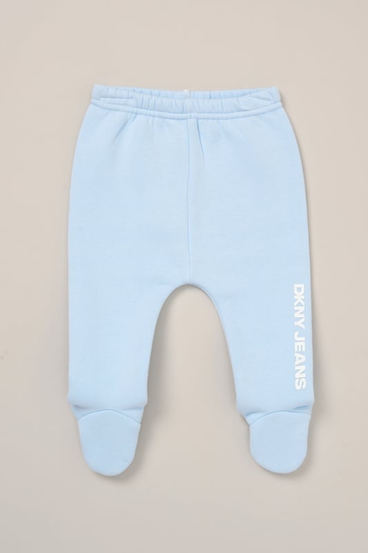 Designed for warmer days, this 3-piece set from DKNY includes a soft short sleeve bodysuit, lightweight cotton-blend leggings, and a sleeveless hooded gilet - perfect for layering through Spring and Summer. Whether you're heading out or staying in, it’s a comfy, breathable choice for everyday wear.