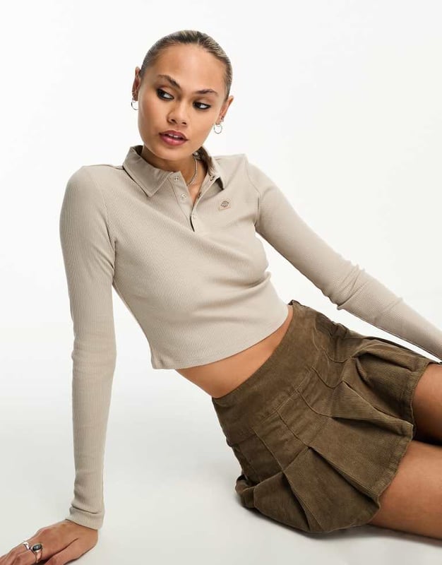 Tops by Dickies Your new go-to Polo collar Partial press-stud placket Long sleeves Regular fitSold By: Asos