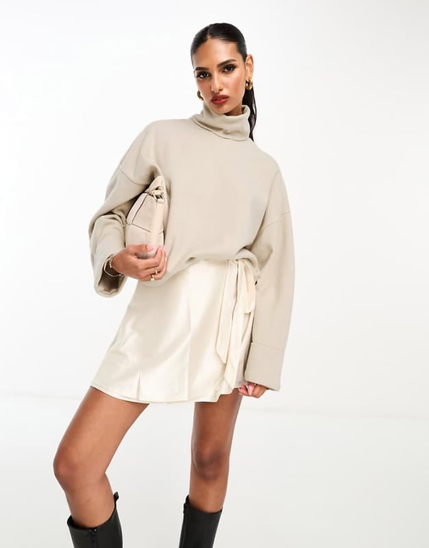 Jumpers & Cardigans by ASOS DESIGN Basket-worthy find Roll-neck Drop shoulders Fold-back cuffs Relaxed fitSold By: Asos