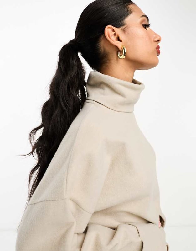 Jumpers & Cardigans by ASOS DESIGN Basket-worthy find Roll-neck Drop shoulders Fold-back cuffs Relaxed fitSold By: Asos