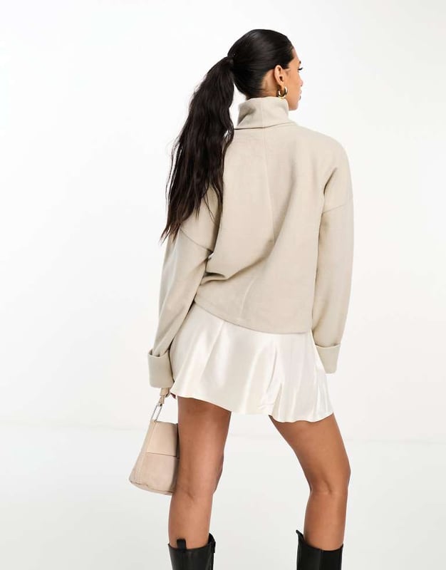 Jumpers & Cardigans by ASOS DESIGN Basket-worthy find Roll-neck Drop shoulders Fold-back cuffs Relaxed fitSold By: Asos