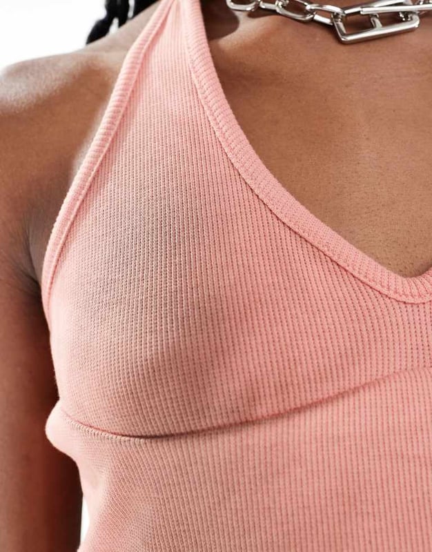 Tops by Collusion Adding to bag in 3, 2, 1? Washed finish Halterneck style Slim fitSold By: Asos