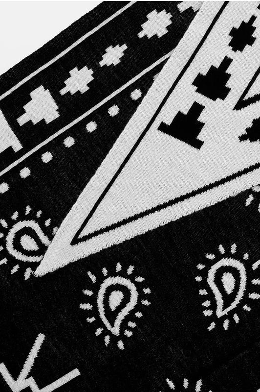 Lente-Zomer, Zwart, Logo, Gedrukt patroon, Gemaakt in Italië, Patterned World, ST VALENTINE, 158x60cm
