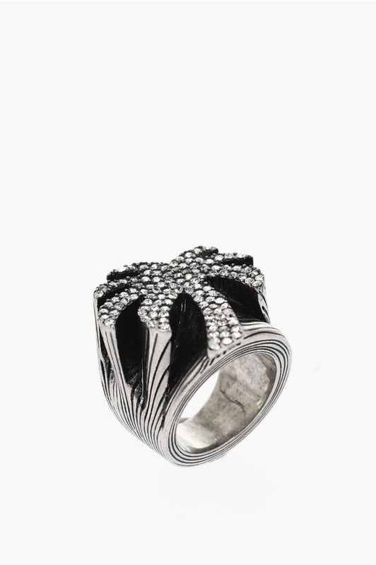 DÍA DE LA MUJER, BRILLANTE, Primavera-Verano, Estrás, Metal, Hecho en Italia, Latón, Plata, SAN VALENTÍN, Diámetro: 1,6 cm