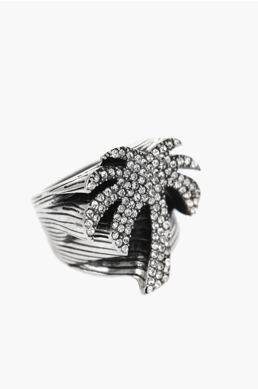 DÍA DE LA MUJER, BRILLANTE, Primavera-Verano, Estrás, Metal, Hecho en Italia, Latón, Plata, SAN VALENTÍN, Diámetro: 1,6 cm