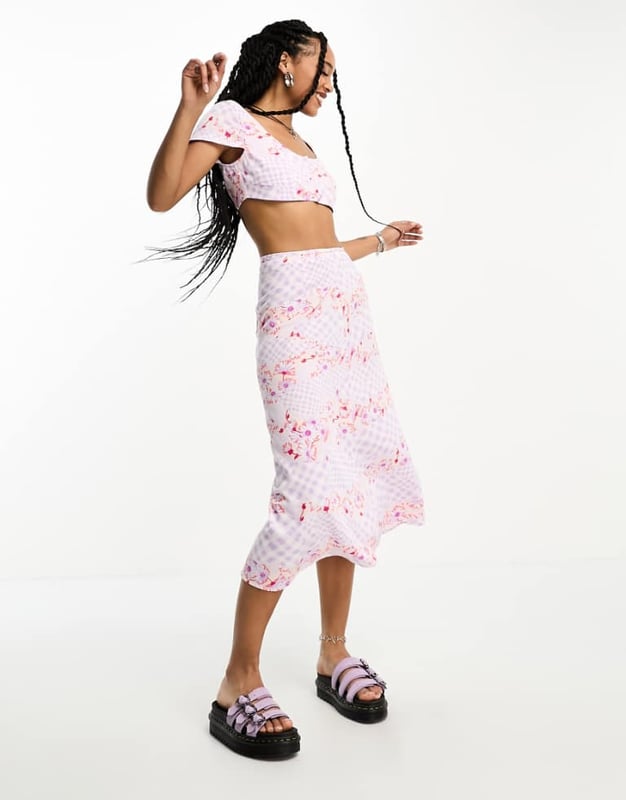 Skirts by Only Part of a co-ord set Top sold separately All-over print High rise Regular fitSold By: Asos