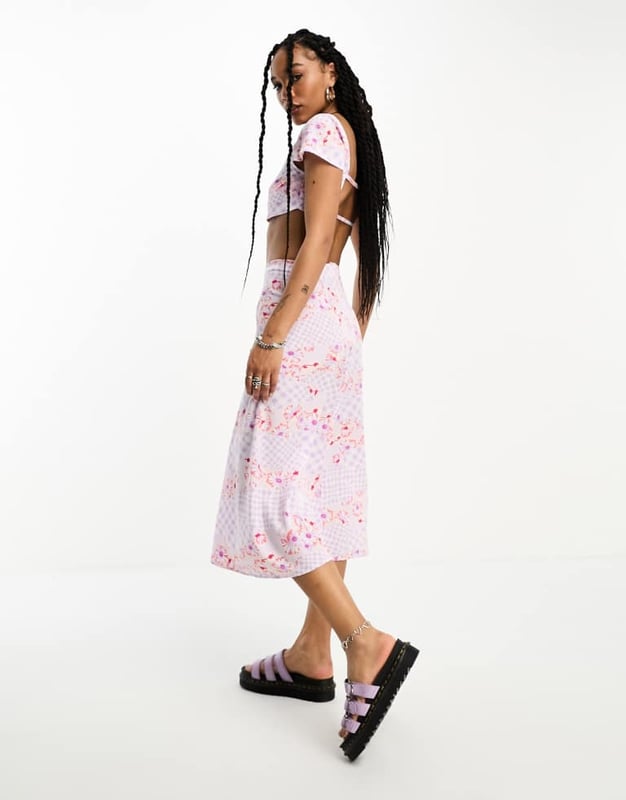 Skirts by Only Part of a co-ord set Top sold separately All-over print High rise Regular fitSold By: Asos