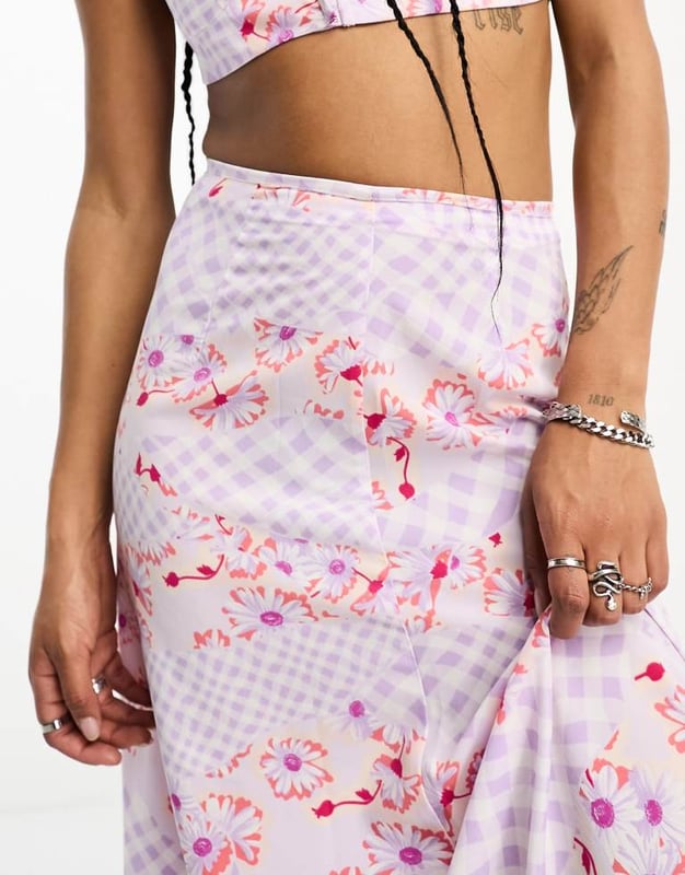 Skirts by Only Part of a co-ord set Top sold separately All-over print High rise Regular fitSold By: Asos