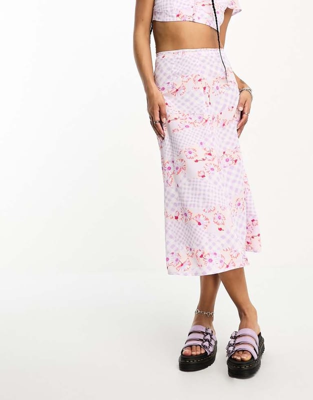 Skirts by Only Part of a co-ord set Top sold separately All-over print High rise Regular fitSold By: Asos