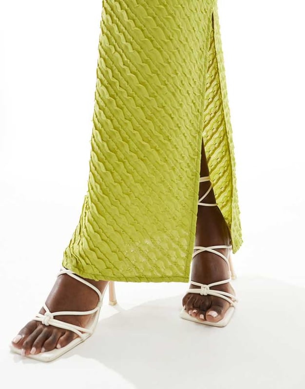 Skirts by Kaiia Part of a co-ord set Top sold separately High rise Elasticated waist Side split Regular fitSold By: Asos
