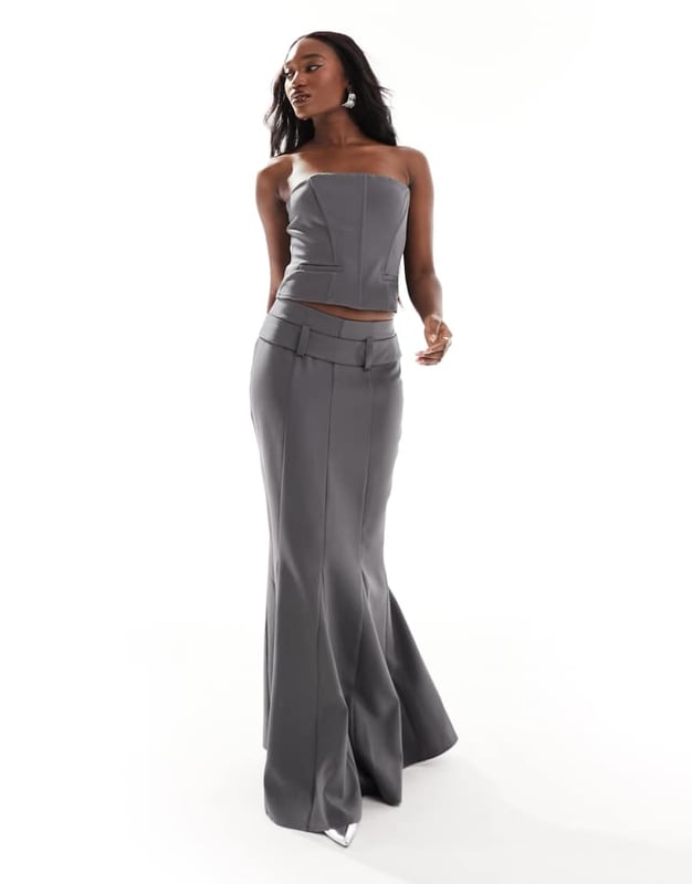 Tops by Kaiia Part of a co-ord set Skirt sold separately Bandeau style Pocket details Zip-back fastening Regular fitSold By: Asos