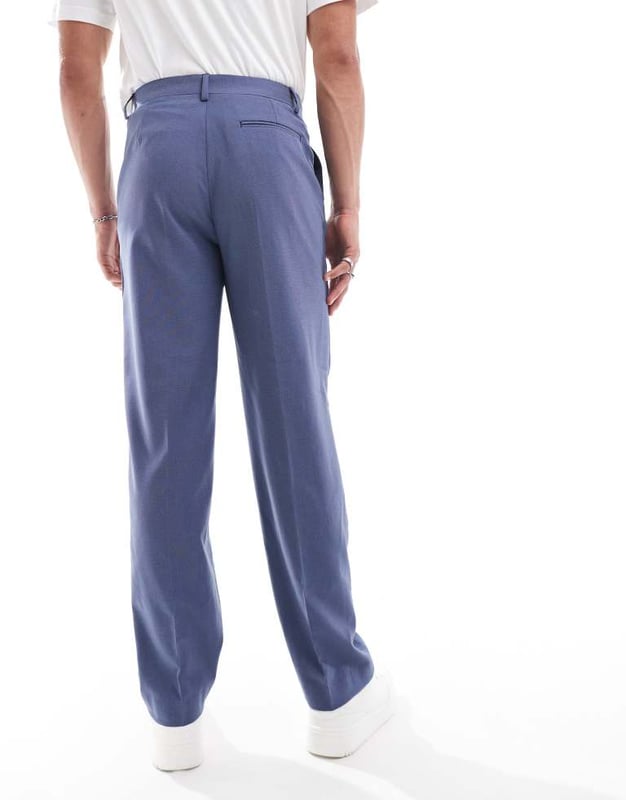 Trousers & Chinos by ASOS DESIGN Pin-dot design Regular rise Belt loops Functional pockets Straight fitSold By: Asos